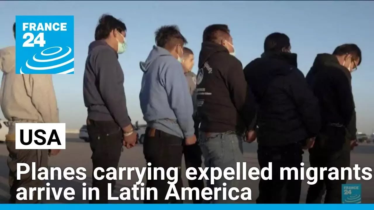 Planes carrying expelled migrants arrive in Latin America as US cracks down on illegal immigration