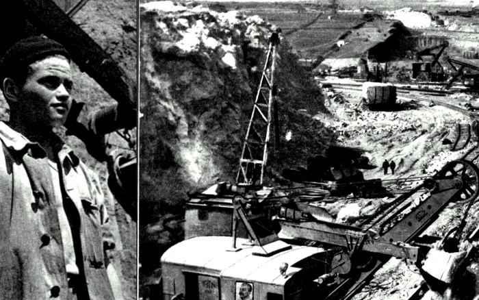 Canalul Dunăre - Marea Neagră. Foto: Flacăra, anii '50