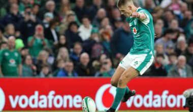 Ireland fly-half Sam Prendergast in action against Fiji in November 2024 (Paul Faith)