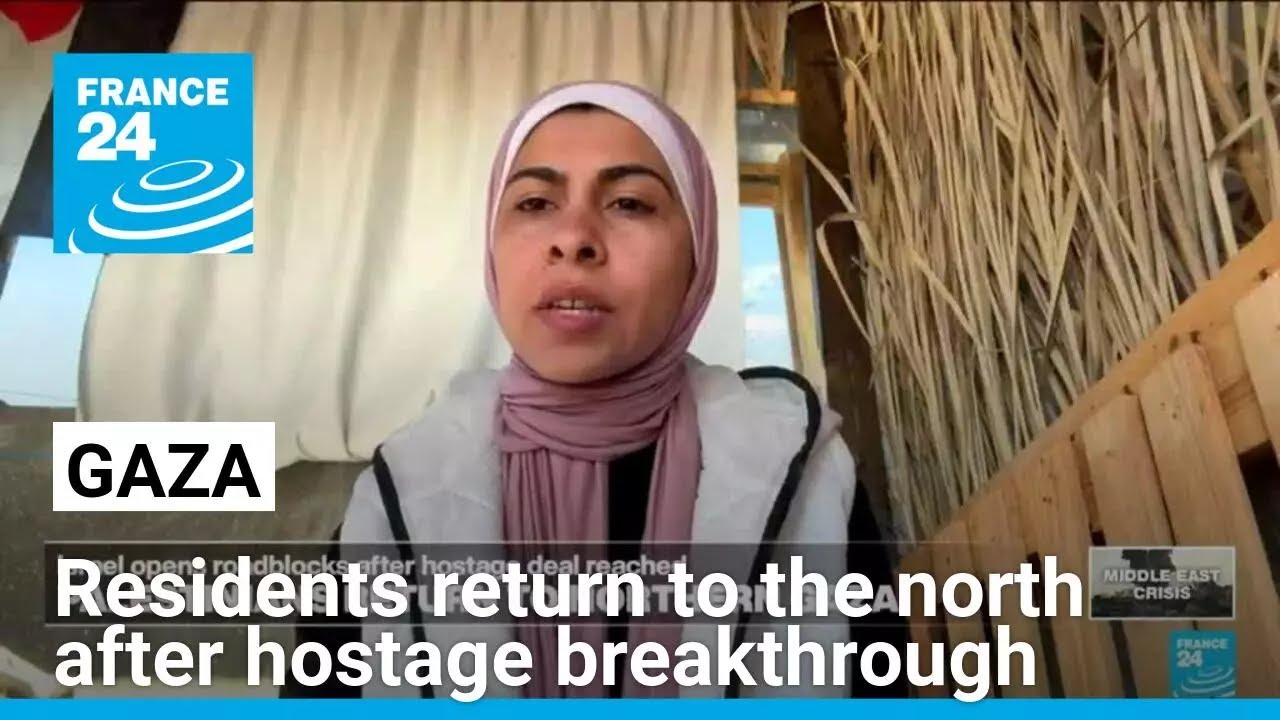 Gaza residents stream home to the north after hostage breakthrough • FRANCE 24 English
