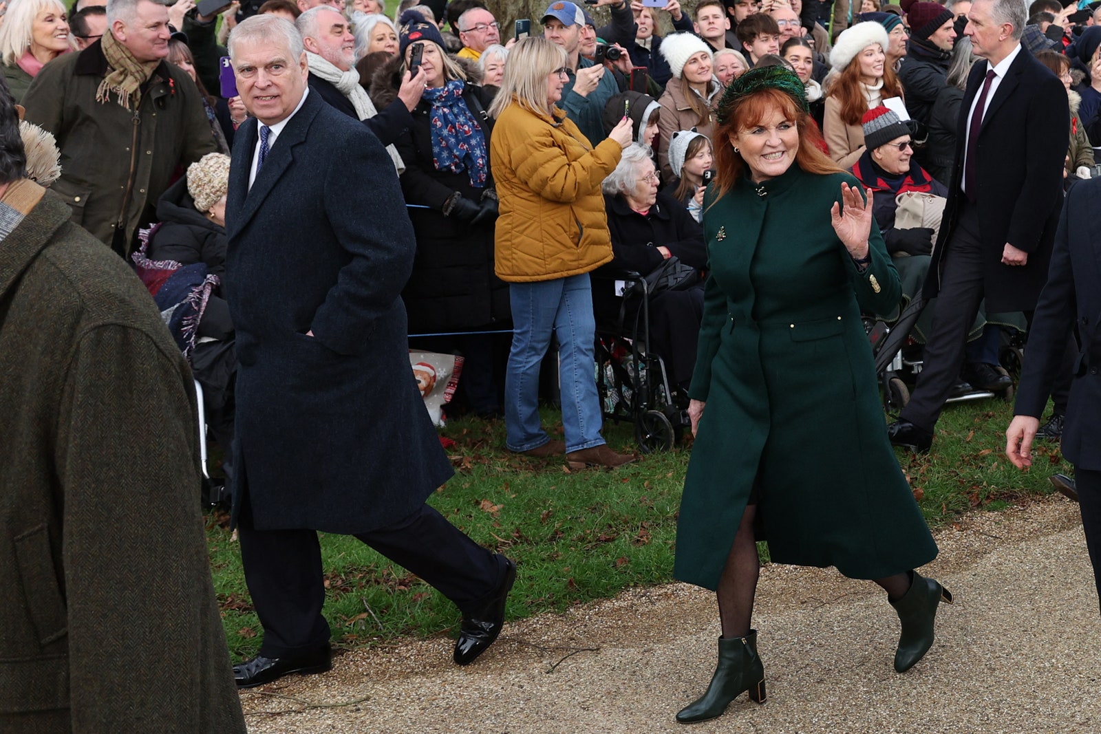 Image may contain Prince Andrew Duke of York Sarah Duchess of York Jasmin Repeša Roger Bobo and James Scullin
