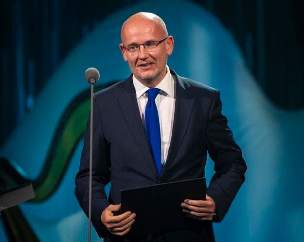 Oncologist Michal Mego during last year's ESET Science Award ceremony. He won the public prize.