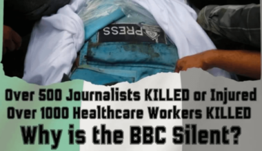 Protest against BBC Northern Ireland for failing to report more on Palestine (18/01/25)