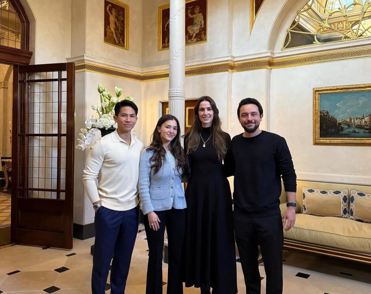 [alhusseinjo via IG] With our dear friends Prince Abdul Mateen and Princess Anisha Rosnah of Brunei