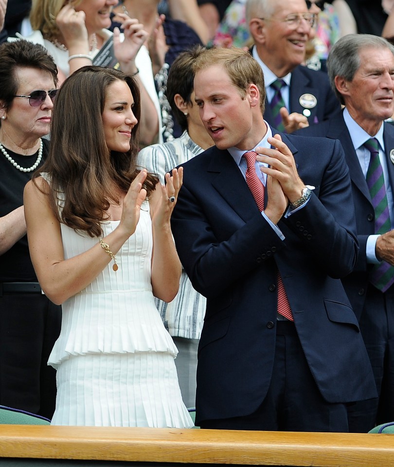 Prince William and Kate Middleton at Wimbledon.