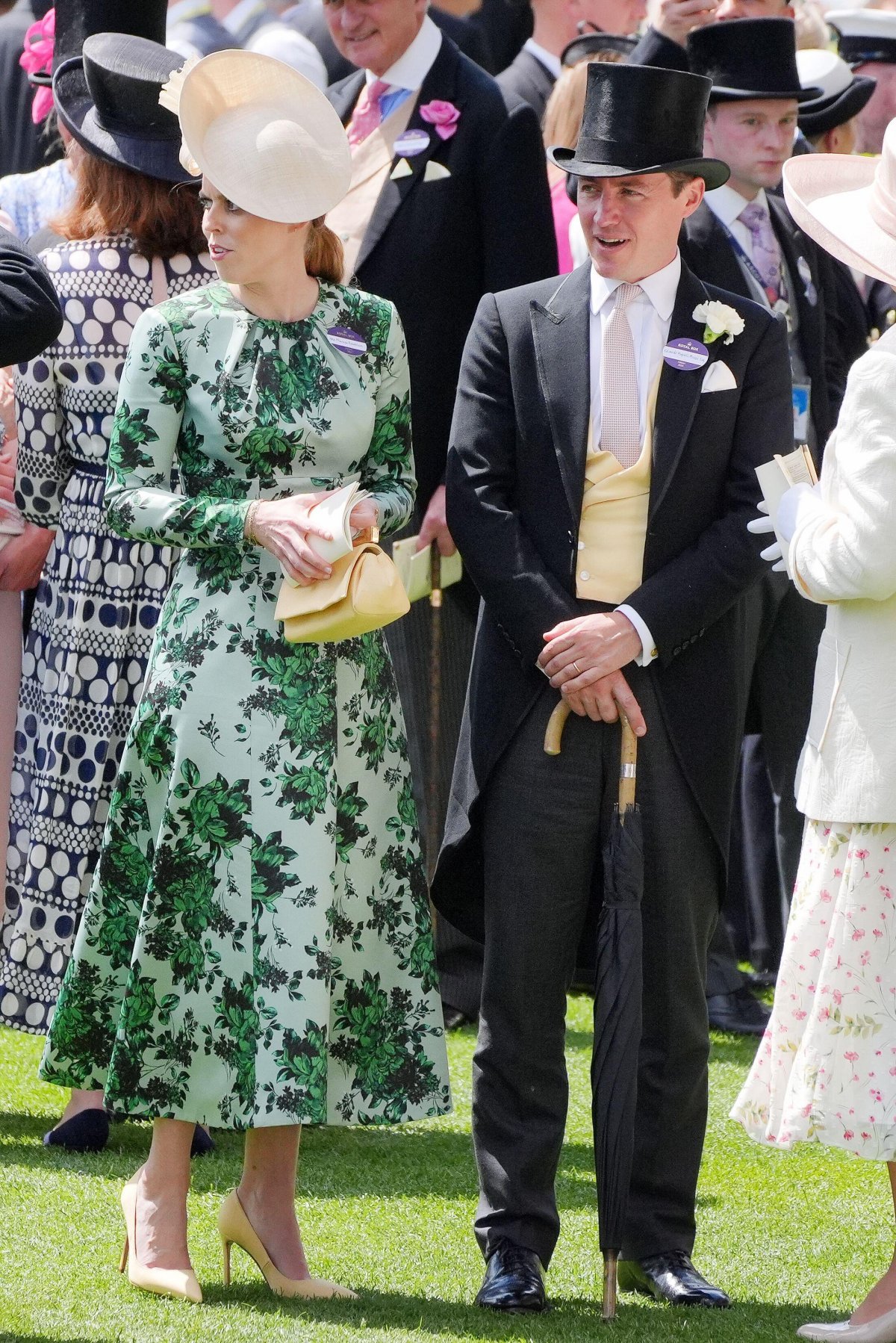 Princess Beatrice and Edoardo Mapelli Mozzi attend day four of Royal Ascot on June 21, 2024 (Jonathan Brady/PA Images/Alamy)
