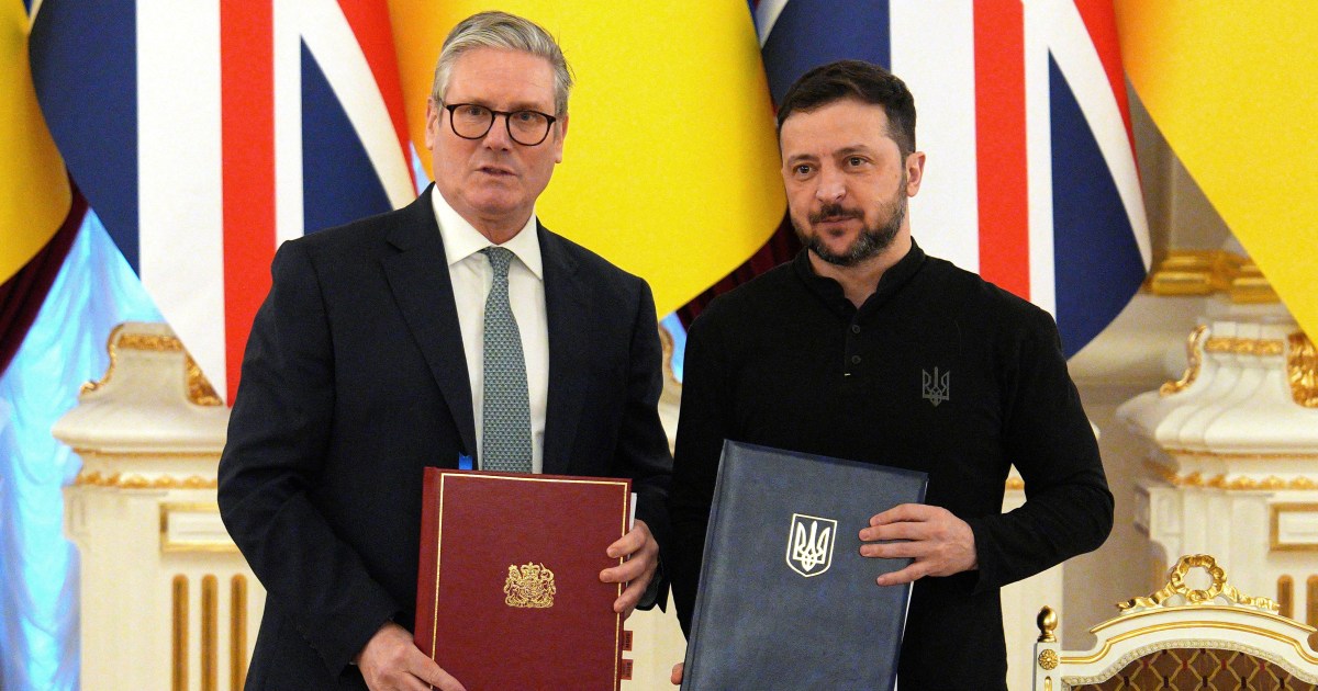 UK, Ukraine leaders sign ‘landmark’ 100-year agreement | Russia-Ukraine war News