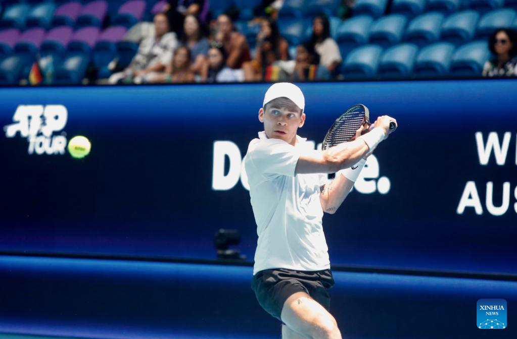 Men's singles match in quarterfinals at 2025 United Cup: Kazakhstan vs. Germany-Xinhua