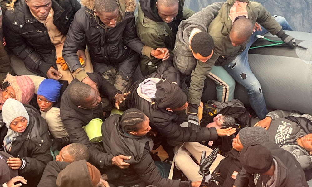 Newborn rescued moments after birth on migrant boat off Spain’s Canary Islands
