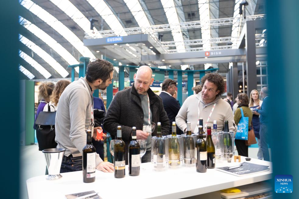 People attend HORECAVA 2025 in Amsterdam, the Netherlands-Xinhua