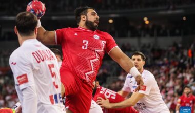 2025 IHF Men's Handball World Championship Group H Round 1 match: Croatia vs. Bahrain-Xinhua