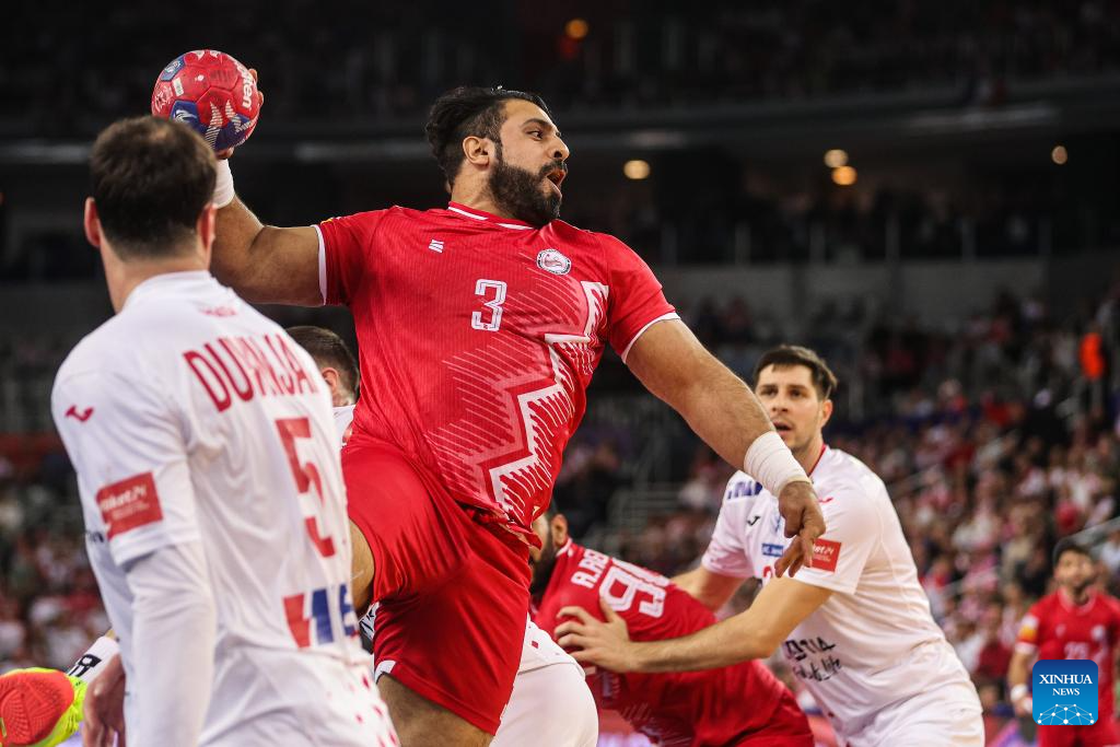 2025 IHF Men's Handball World Championship Group H Round 1 match: Croatia vs. Bahrain-Xinhua