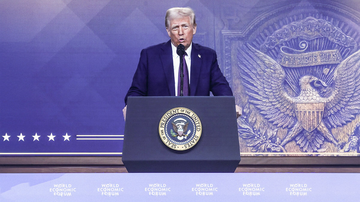 À Davos, Donald Trump appelle les membres de l'OTAN à augmenter leurs dépenses militaires à hauteur de 5 %