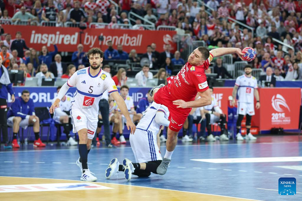 2025 IHF Men's Handball World Championship semifinal: France vs. Croatia-Xinhua