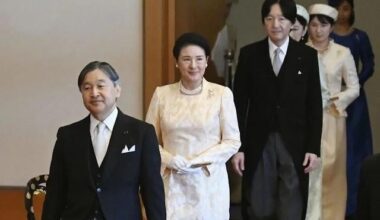 Japan's Imperial Family Attends the 2025 New Year's Poetry Ceremony