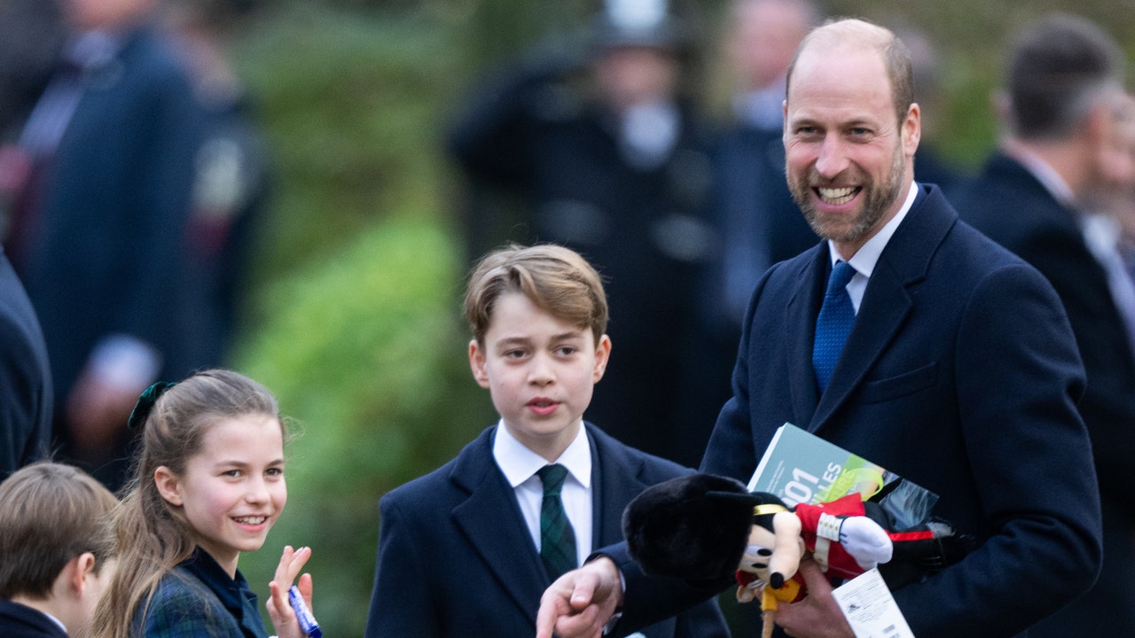 Prince George joined Prince William for the first time to play in the royal family's traditional Christmas Eve football match