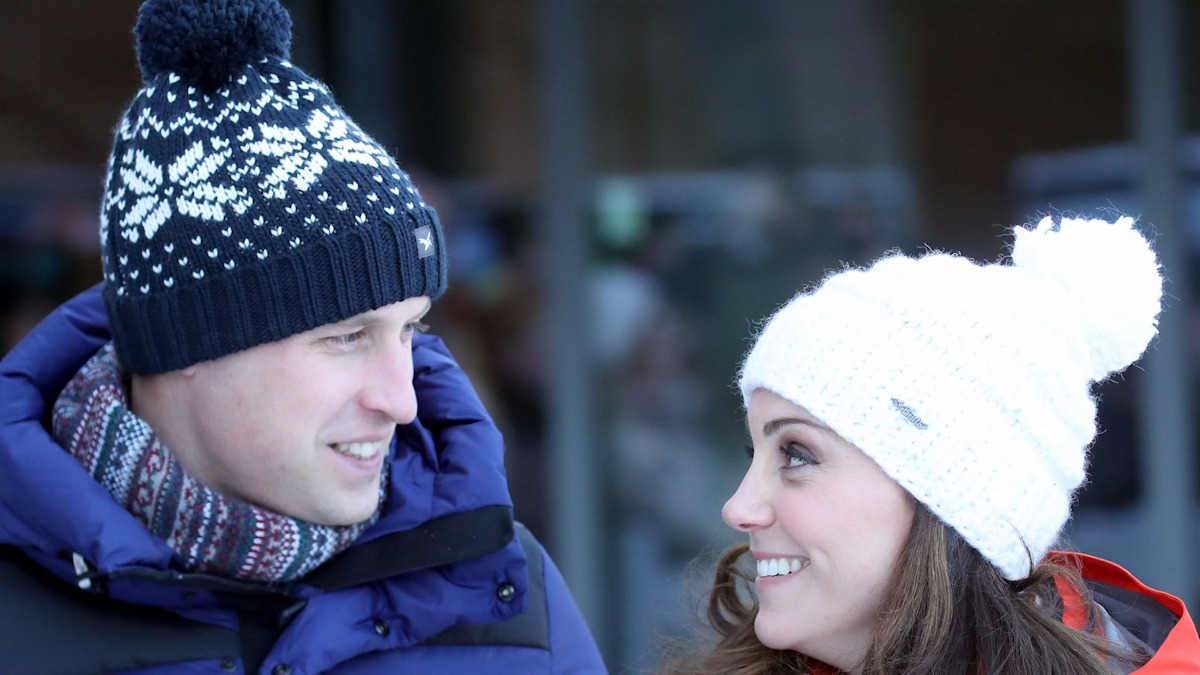Kate Middleton and Prince William's incredible snowball fight caught on camera - see photos with Prince George and Princess Charlotte