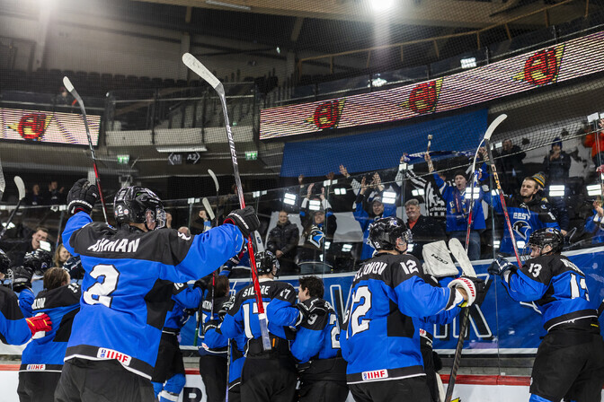 Thrilling win means division survival for Estonia's U20 Ice hockey team | News