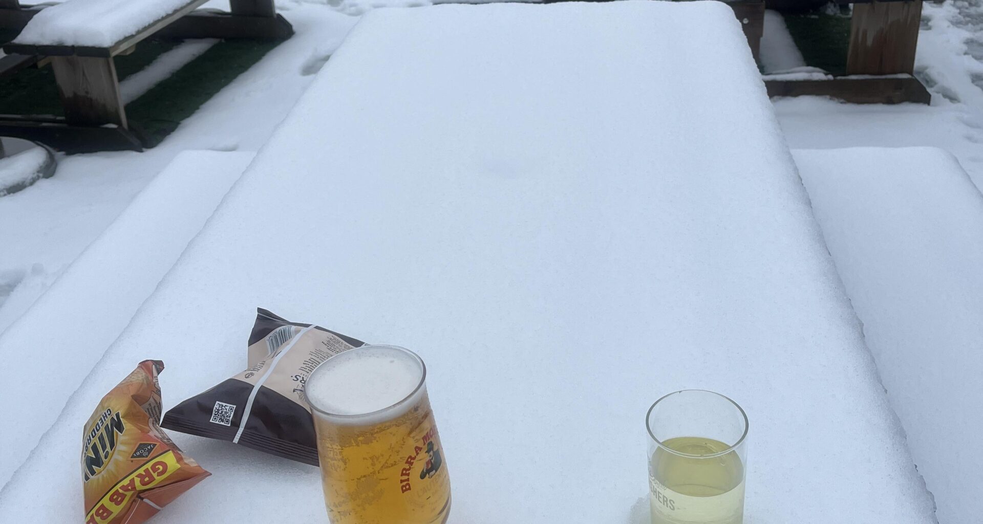 Nice Drink sat outside the pub today