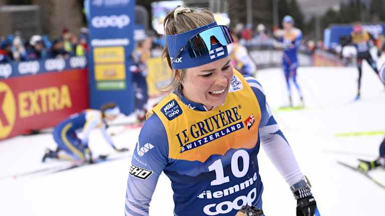 Krista Pärmäkoski Tour de Skin maalissa 5.1.2025.