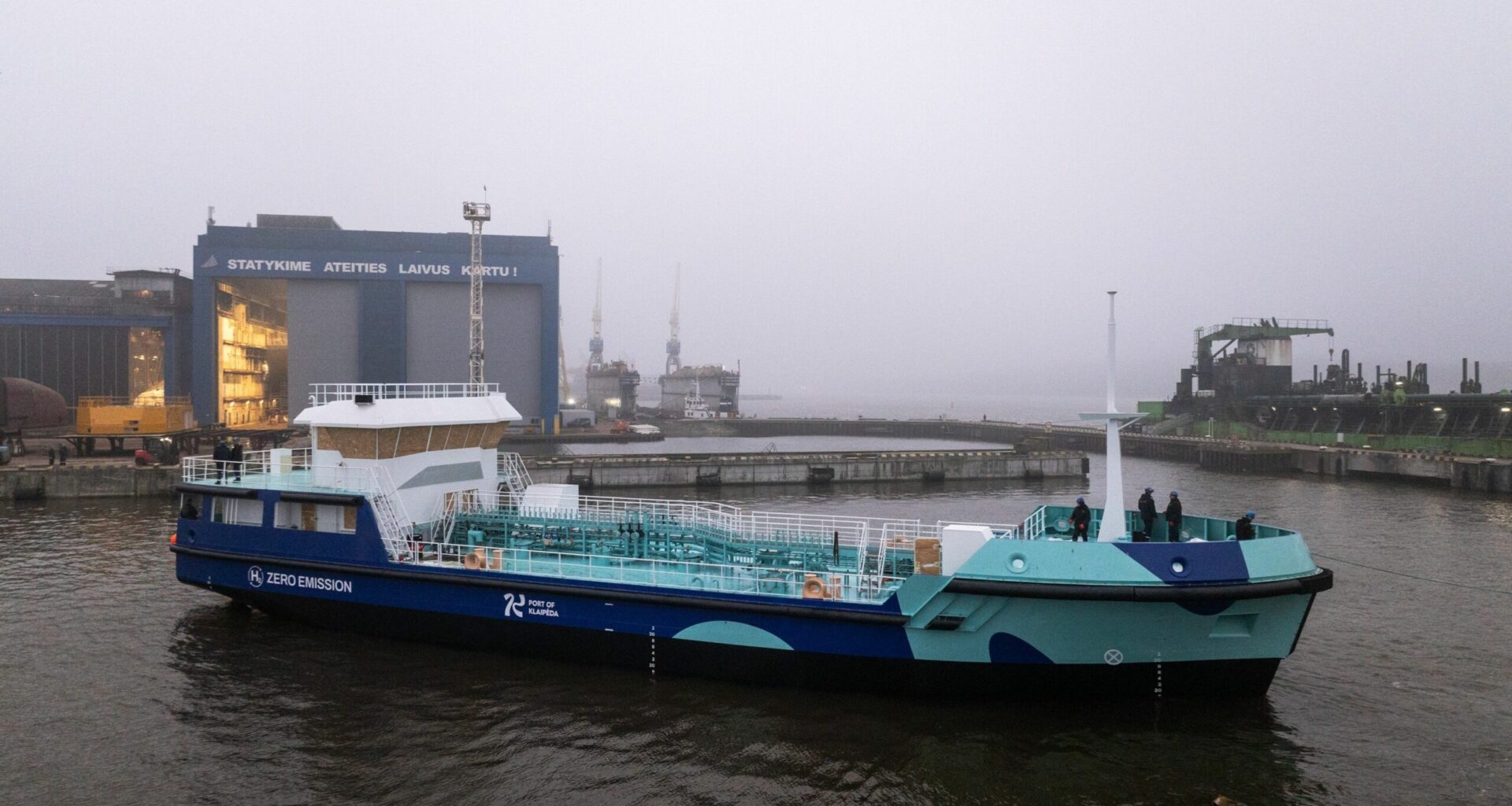 Lithuania's first hydrogen-electric ship hits the water