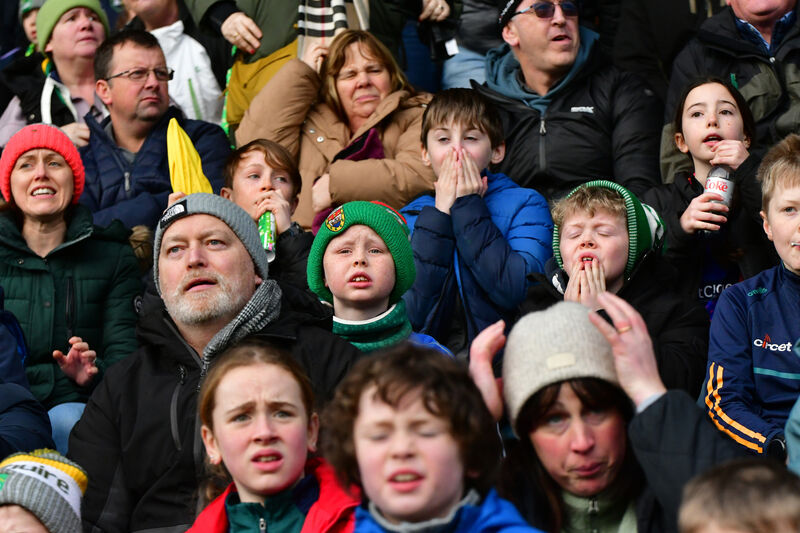  Tense moments for Kilmurray supporters. Picture Moya Nolan
