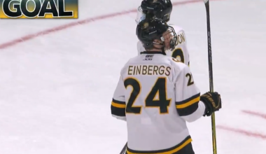 Colorado College forward Klavs Veinbergs and Latvia Christmas tradition 