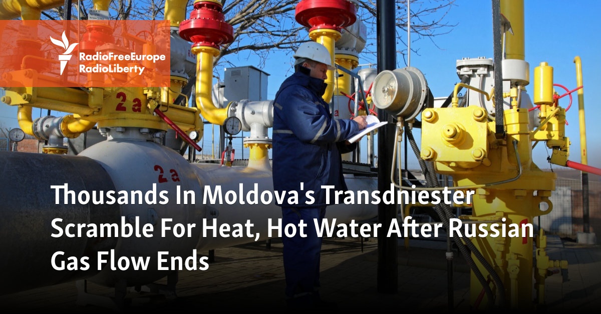 Thousands In Moldova's Transdniester Scramble For Heat, Hot Water After Russian Gas Flow Ends