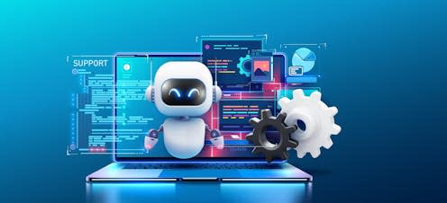 <span class="attribution"><a class="link " href="https://www.shutterstock.com/image-vector/engaging-image-robot-ai-assistant-offering-2442410769" rel="nofollow noopener" target="_blank" data-ylk="slk:ZinetroN/Shutterstock;elm:context_link;itc:0;sec:content-canvas">ZinetroN/Shutterstock</a></span>
