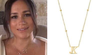 Recreate Meghan Markle’s gold personalised necklace look for £59 at Abbott Lyon | Royal | News