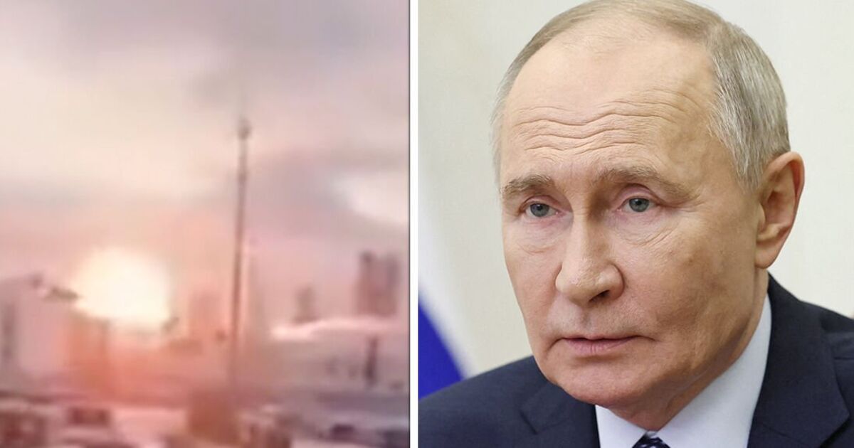 Huge blast rocks Russian gas terminal after drone attack | World | News