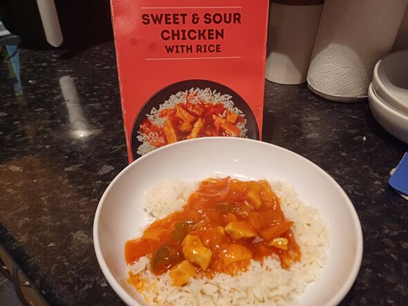 Iceland's £1 Sweet and Sour Chicken and Rice