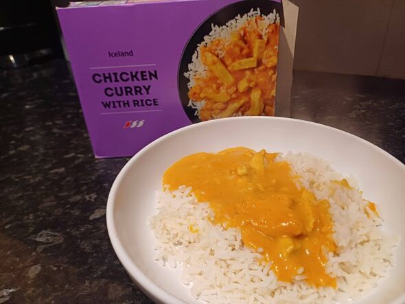 Iceland's £1 curry and rice