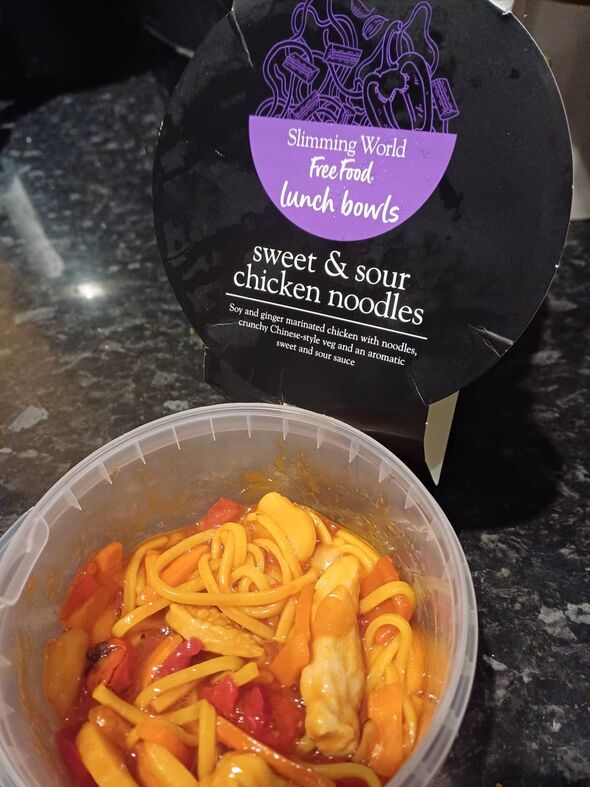 Slimming World Sweet  Sour Chicken Noodles  400g, £3.75