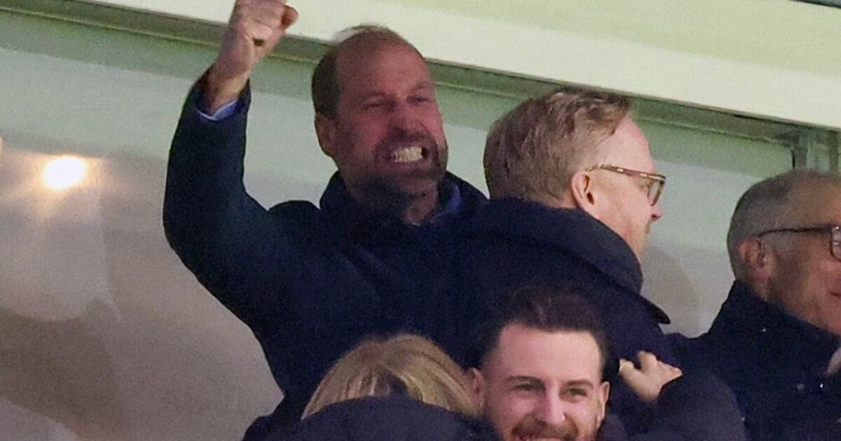 Prince William looks ecstatic as he celebrates Aston Villa victory during low-key outing | Royal | News