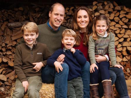 Felicitación navideña de los duques de Cambridge y sus hijos