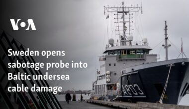 Sweden opens sabotage probe into Baltic undersea cable damage