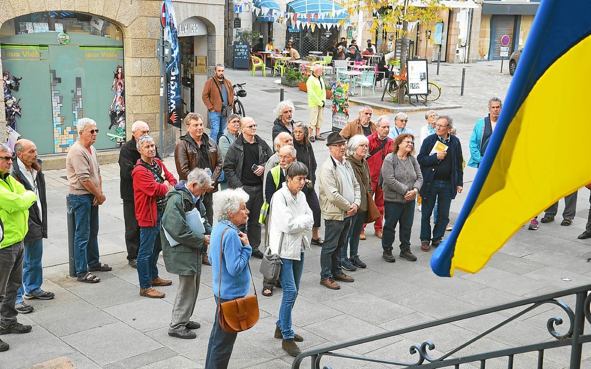 À Lannion, une nouvelle mobilisation pour l’Ukraine, le jeudi 23 janvier, sur le parvis de la mairie