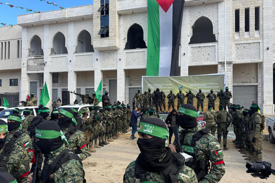 Hostage handover Gaza (NBC News)