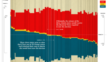 [OC] Margins of the US Presidential Election, 2024