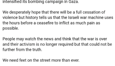 Derry IPSC explains why we must intensify protests for Palestine given ceasefire