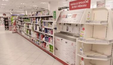 Some drugstores in the Czech Republic introduced shampoo and shower gel filling machines. Customers can refill their empty bottles with various products so they don't have to buy a new one everytime
