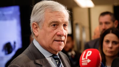 Antonio Tajani, Italy's Foreign Minister, will host a meeting of his European and US counterparts, at which Syria's future will be a topic. EPA