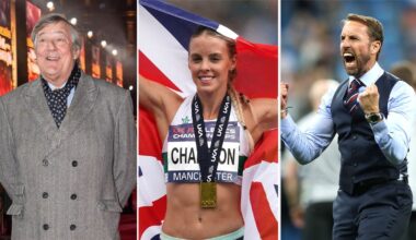 New Year Honours: Gareth Southgate, Stephen Fry, Sadiq Khan and Keely Hodgkinson make this year's list | UK News