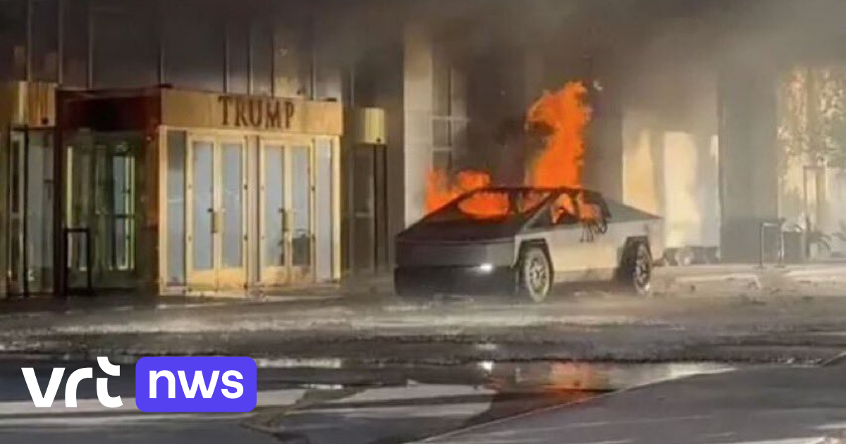 Tesla Cybertruck vol vuurwerk ontploft voor Trump-hotel in Las Vegas: 1 dode, 7 gewonden