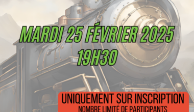 Tournoi du jeu le 25 février Les Aventuriers du Rail Europe à Brives-Charensac