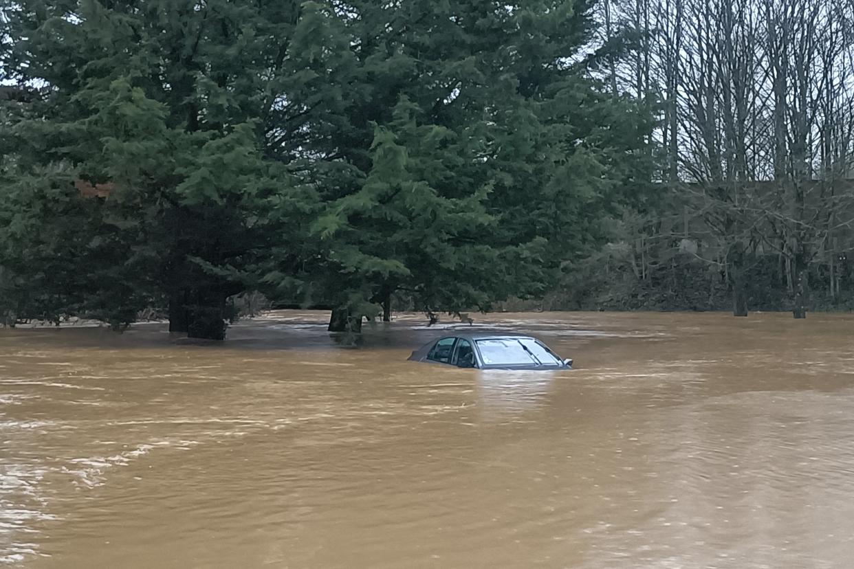 The flooding is linked to Storm Eowyn (AFP via Getty Images)