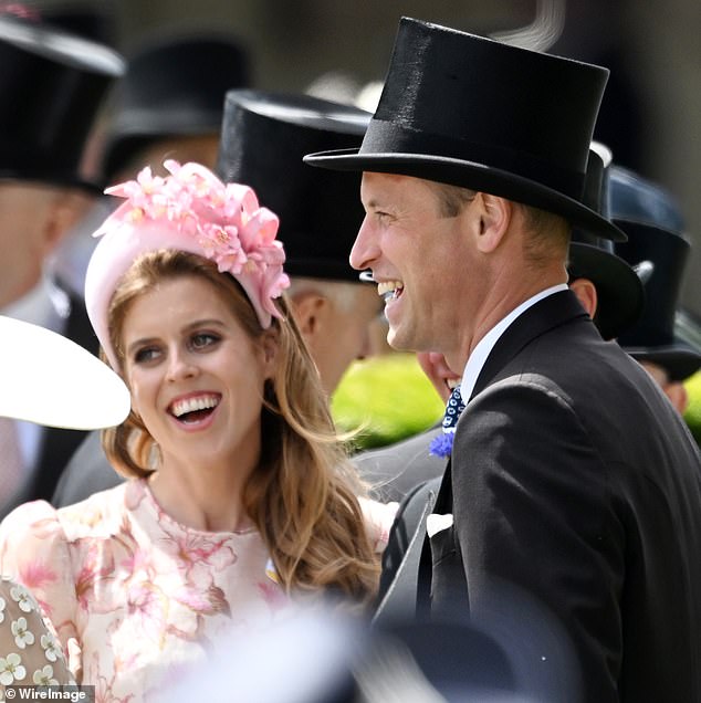 Beatrice, who is married to Edoardo Mapelli Mozzi, was seen in high spirits with William at Royal Ascot 2024