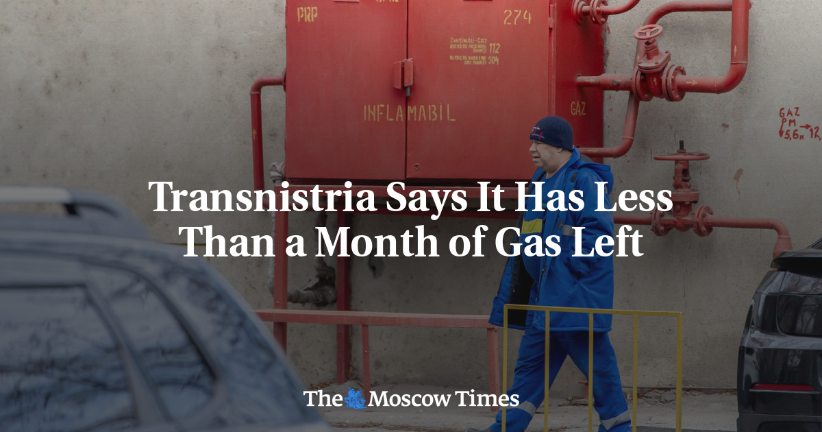 Transnistria Says It Has Less Than a Month of Gas Left