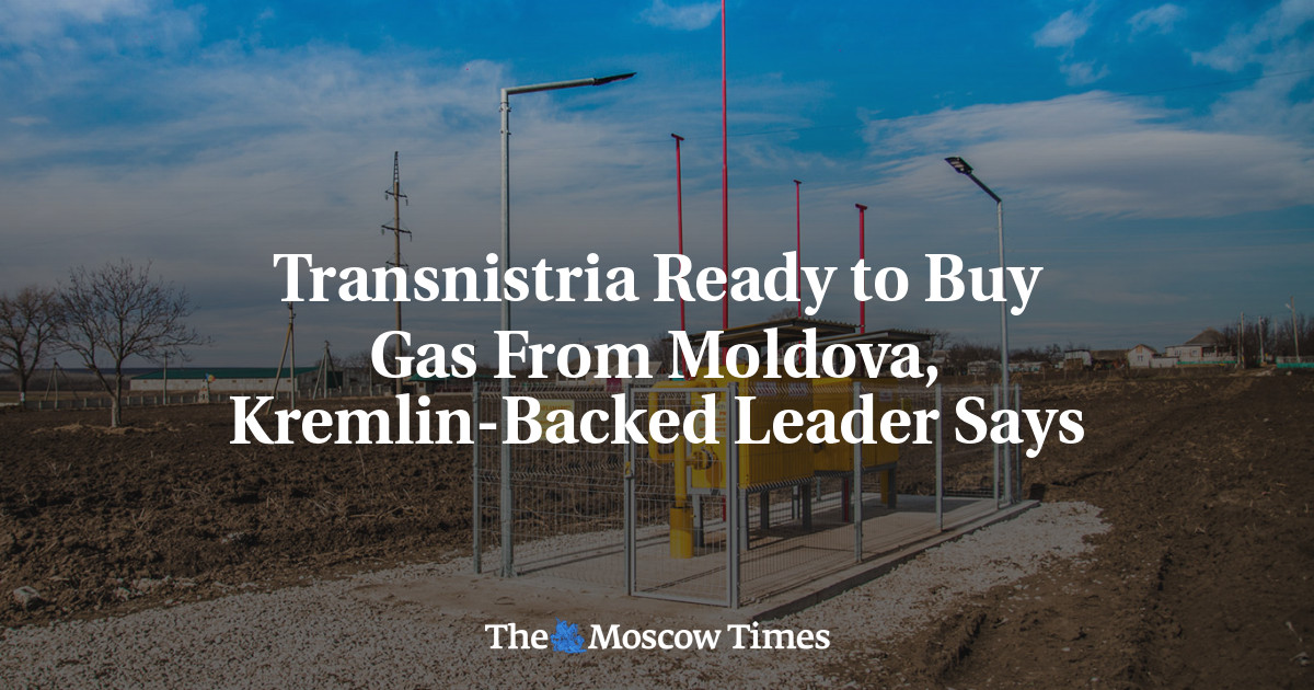 Transnistria Ready to Buy Gas From Moldova, Kremlin-Backed Leader Says